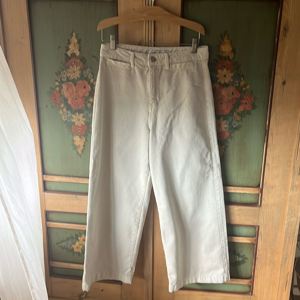 Cropped wide leg Zara jeans size 6